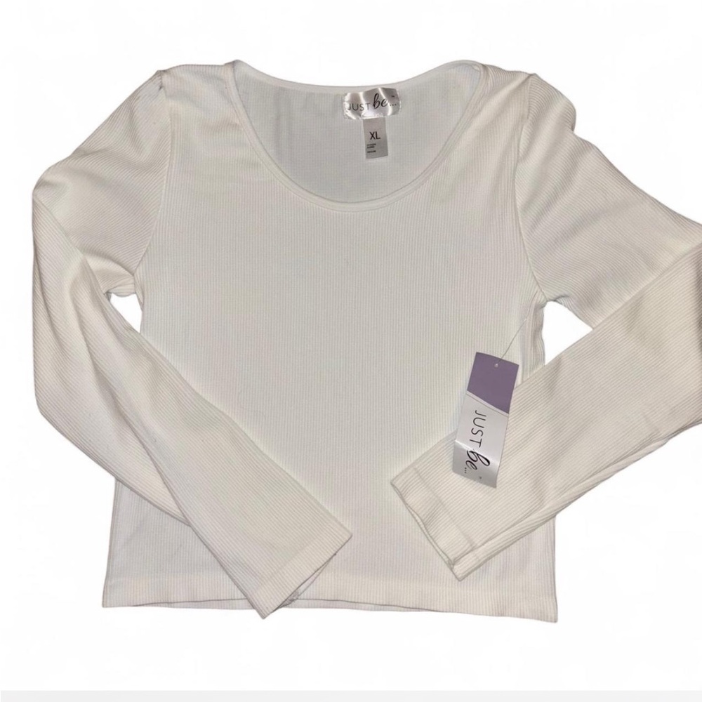 White Long Sleeve Top - Picture 3 of 12
